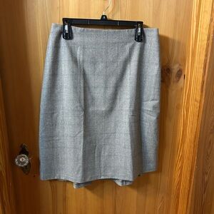 Talbots Classic Gray Pencil Skirt